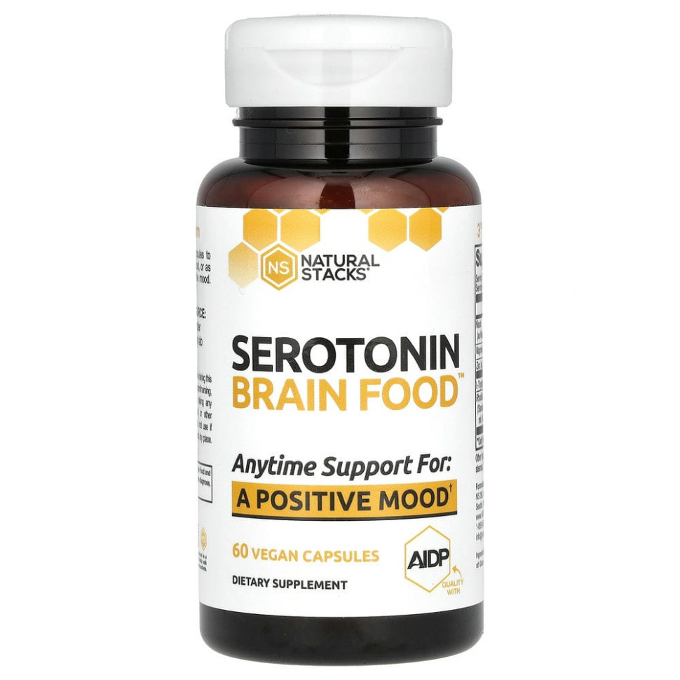  Natural Stacks, Serotonin Brain Food, 60      -     , -, 