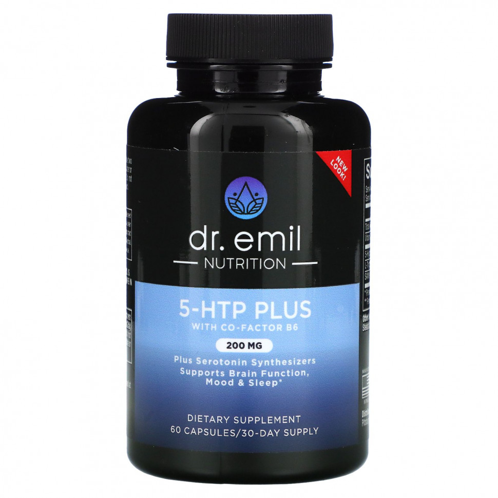  Dr Emil Nutrition, 5-HTP Plus, 200 , 60     -     , -, 