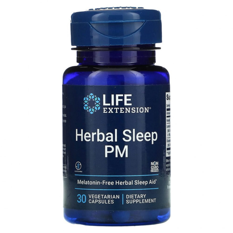  Life Extension, Herbal Sleep PM, 30      -     , -, 