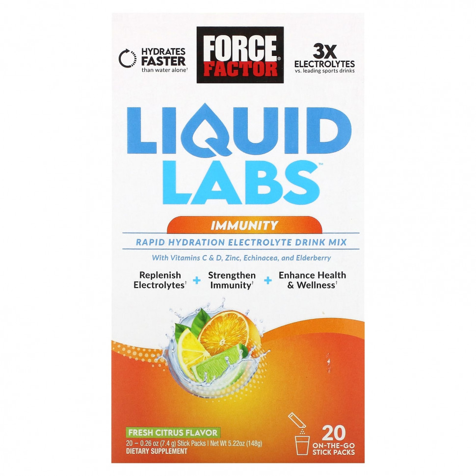  Force Factor, Liquid Labs, Immunity, , 20   7,4  (0,26 )    -     , -, 