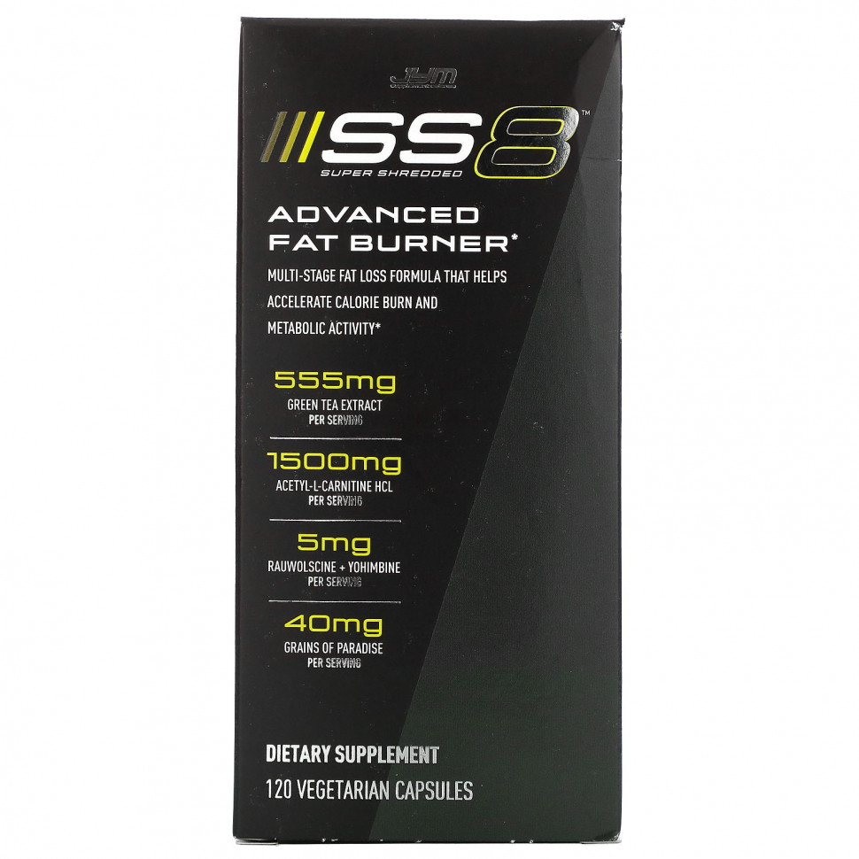  JYM Supplement Science, SS8 Super Shredded,   , 120      -     , -, 