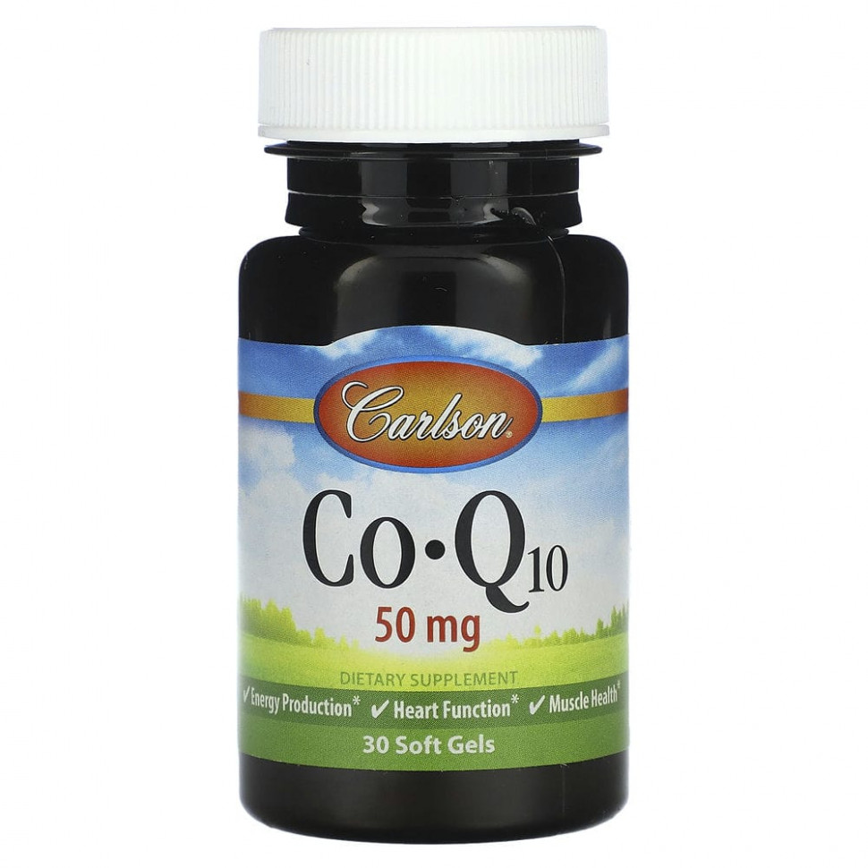  Carlson, CoQ10, 50 , 30      -     , -, 