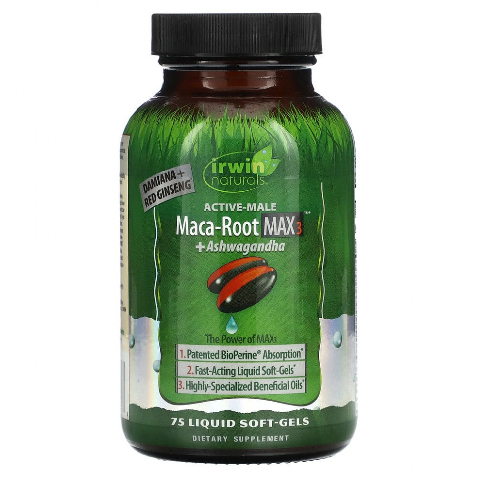  Irwin Naturals, Maca Root Max 3 + , 75      -     , -, 