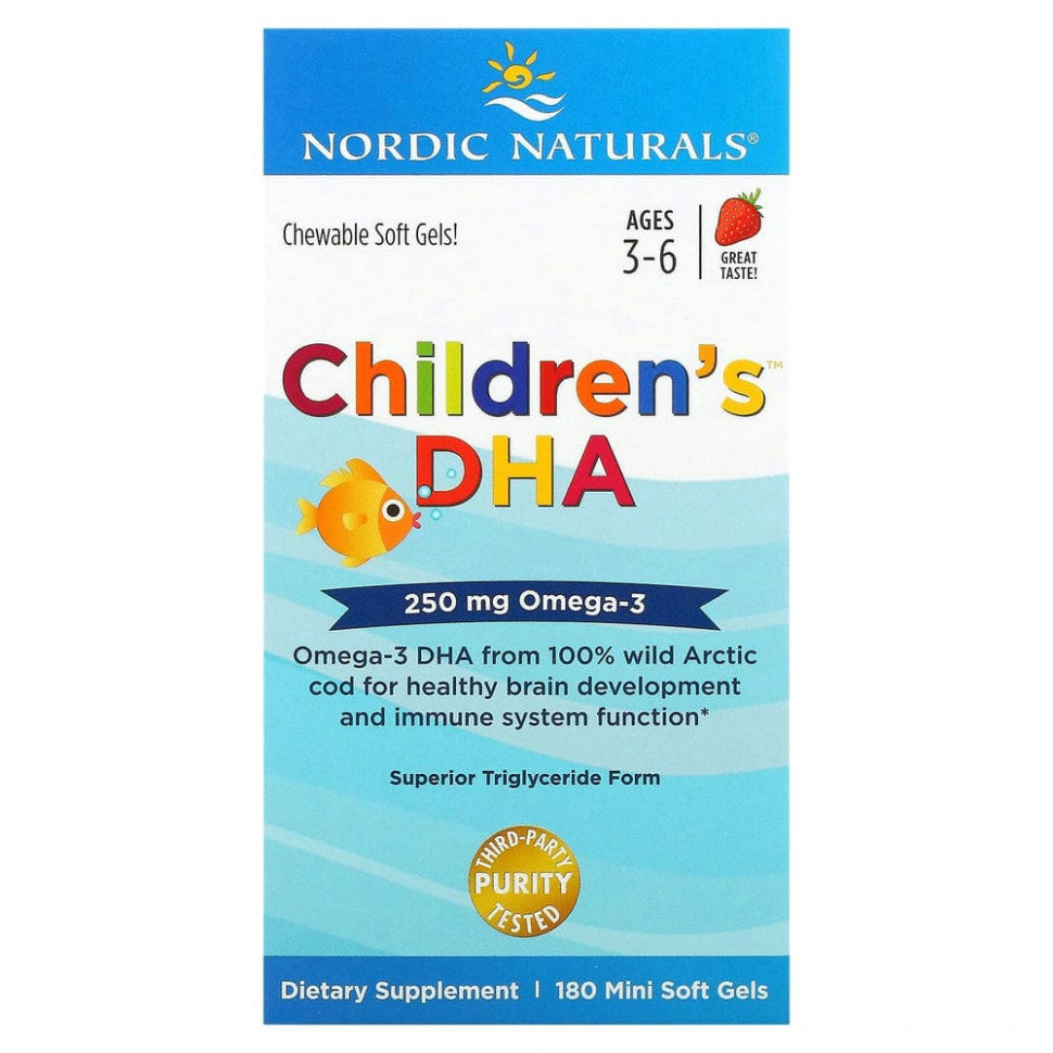  Nordic Naturals, Children's DHA,   ,   ,   36 , 250 , 180 -    -     , -, 