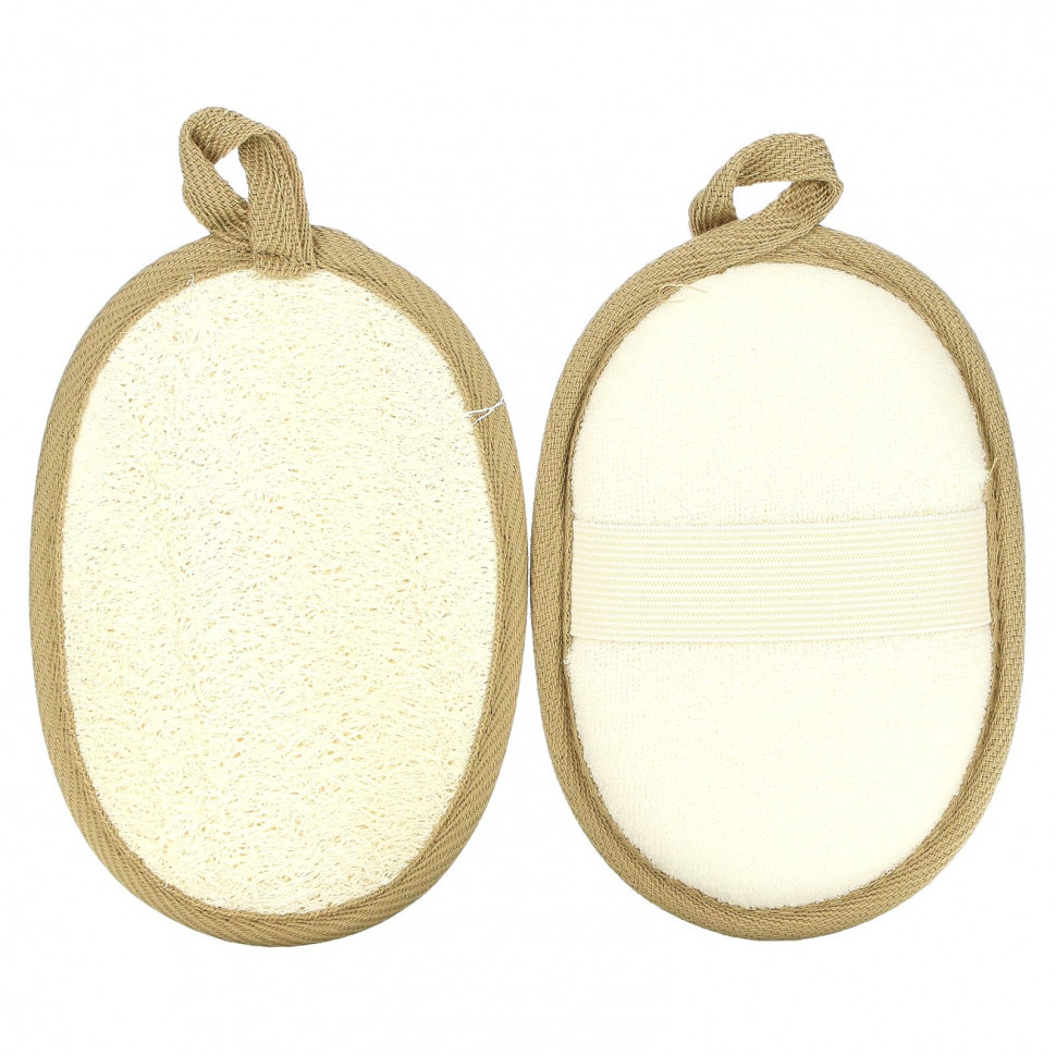 ������ ������ Beauty By Earth, Exfoliating Loofah, 2 Loofah Pads  IHerb (������) ����