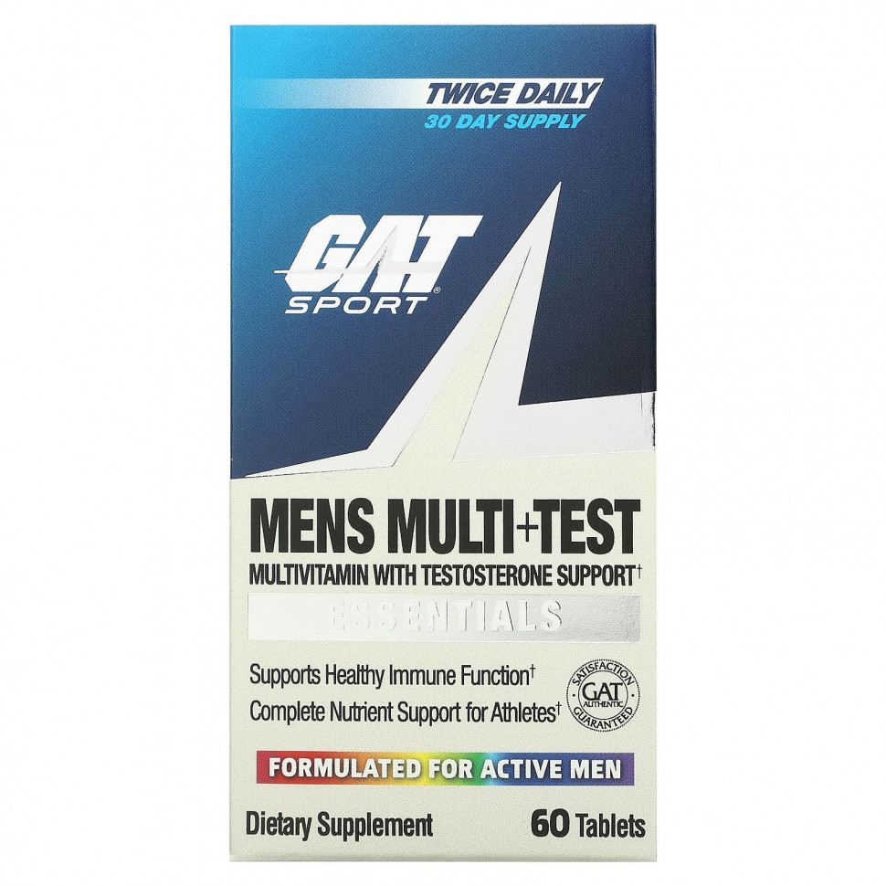 ������ ������ GAT, Mens Multi + Test, 60 ��������  IHerb (������) ����