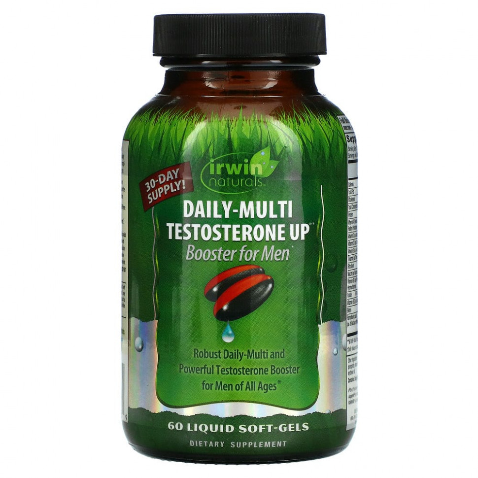  Irwin Naturals, Daily-Multi Testosterone Up Booster  , 60      -     , -, 