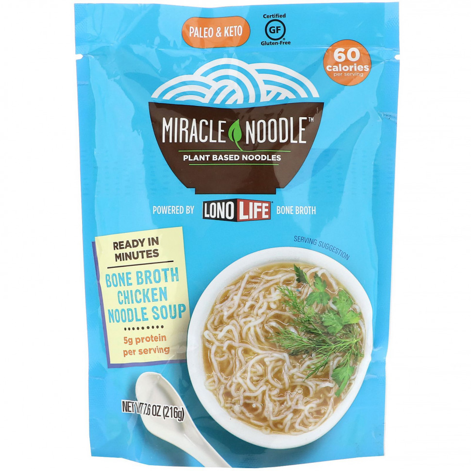 ������ ������ Miracle Noodle, ��� � ������ �� ������� �������, �������, 215 � (7,6 �����)  IHerb (������) ����