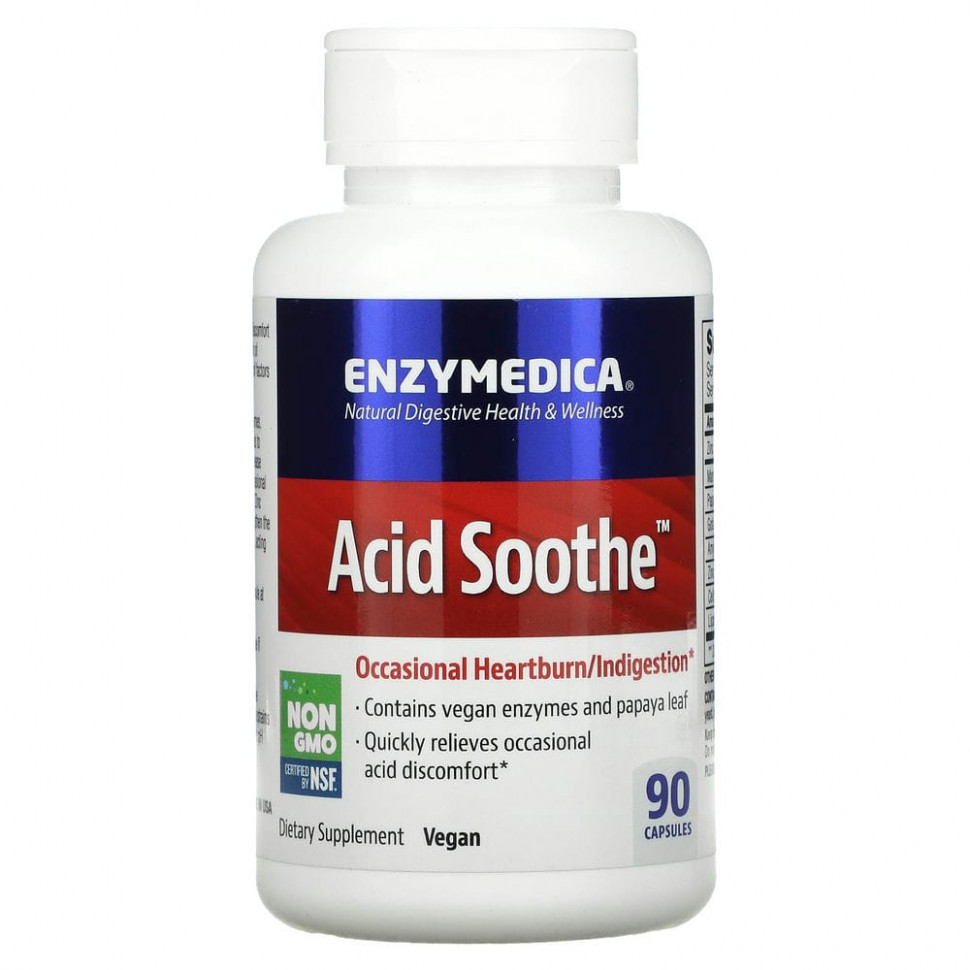  Enzymedica,   Acid Soothe, 90     -     , -, 