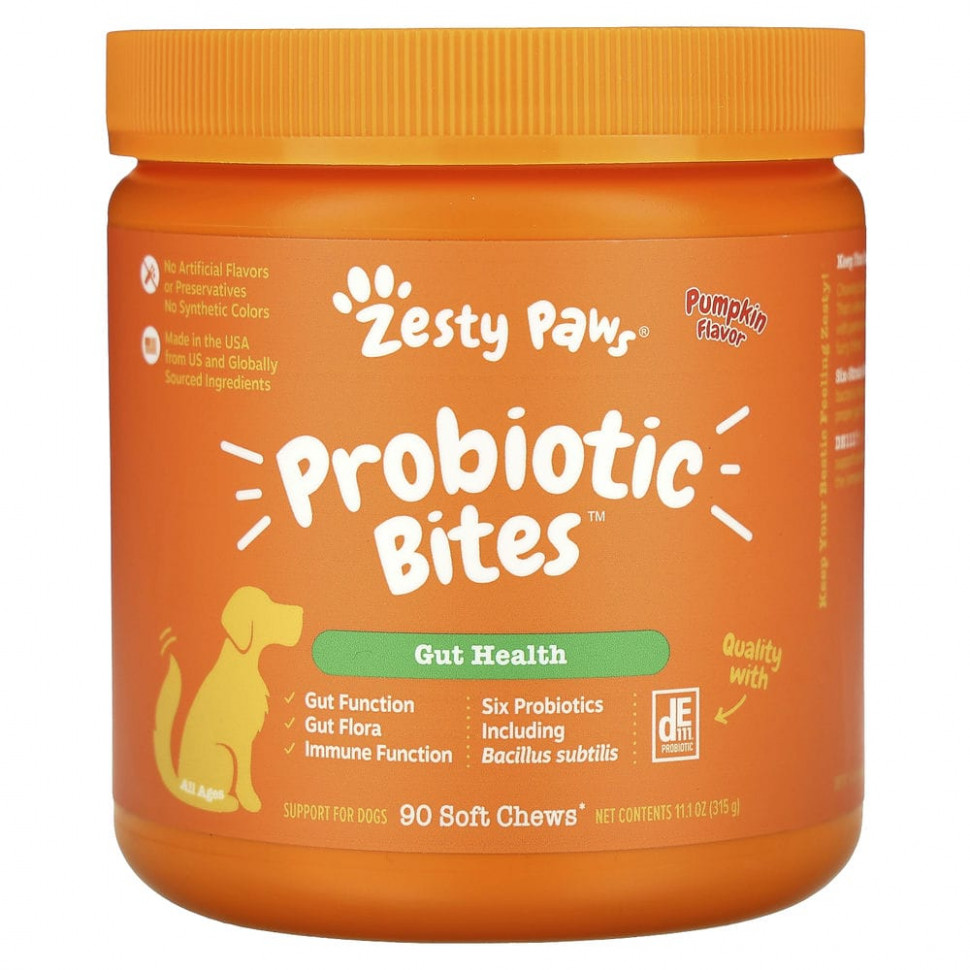  Zesty Paws, Probiotic Bites,     ,  ,   ,   , 90       -     , -, 