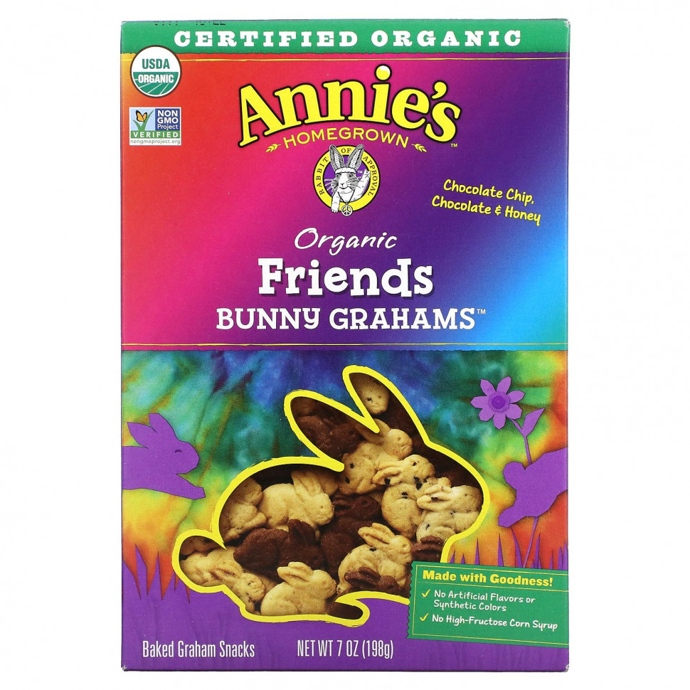  Annie's Homegrown, Organic Friends Baked Bunny Graham Snacks,  ,   , 198  (7 )    -     , -, 