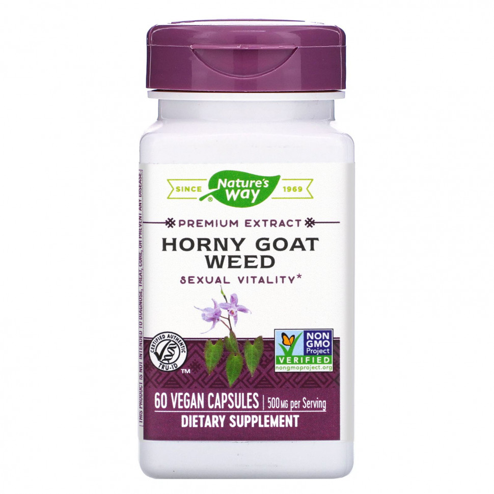  Nature's Way, Horny Goat Weed, 500 , 60      -     , -, 