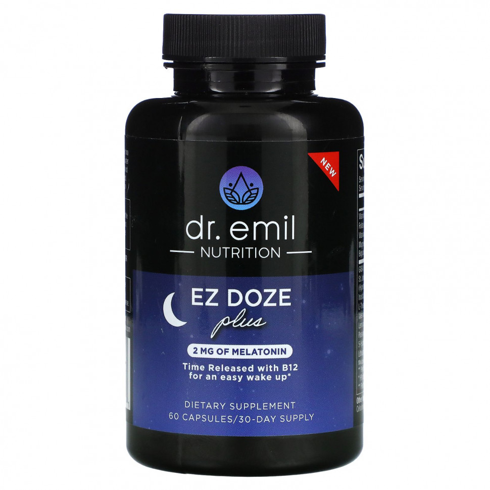  Dr Emil Nutrition, EZ DOZE Plus Melatonin, 60     -     , -, 