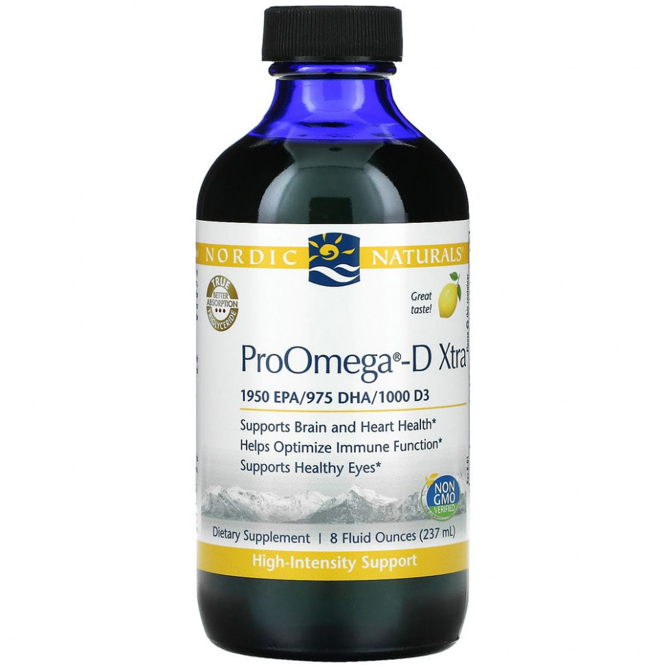 ������ ������ Nordic Naturals, ProOmega-D Xtra, �����, 237 �� (8 ����. �����)  IHerb (������) ����