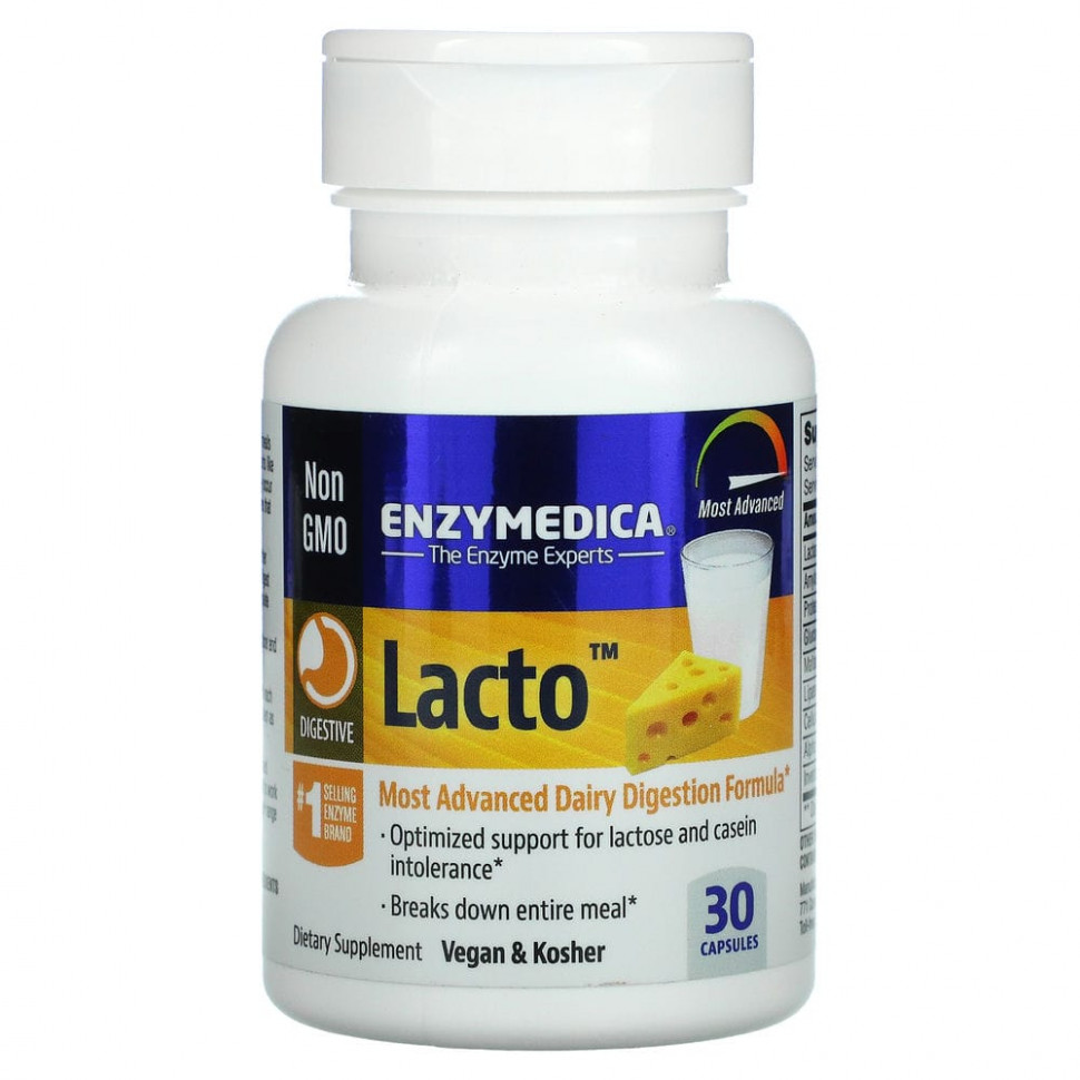  Enzymedica, Lacto,       , 30     -     , -, 