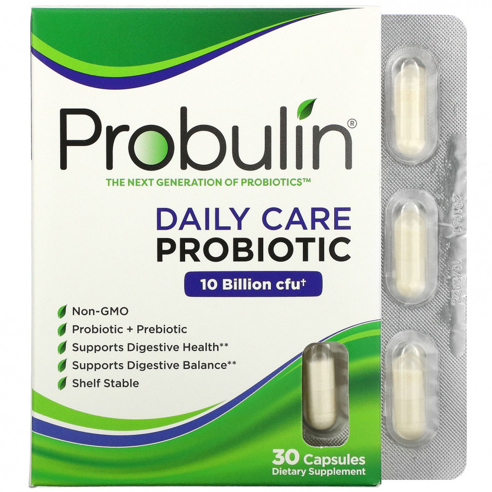 ������ ������ Probulin, Daily Care, ���������, 10 ���� ���, 30 ������  IHerb (������) ����
