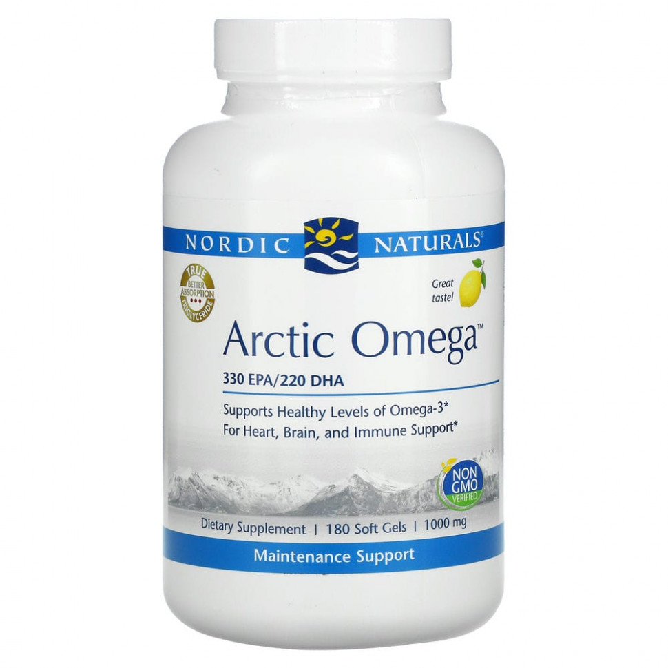  Nordic Naturals, Arctic Omega, , 1000 , 180       -     , -, 