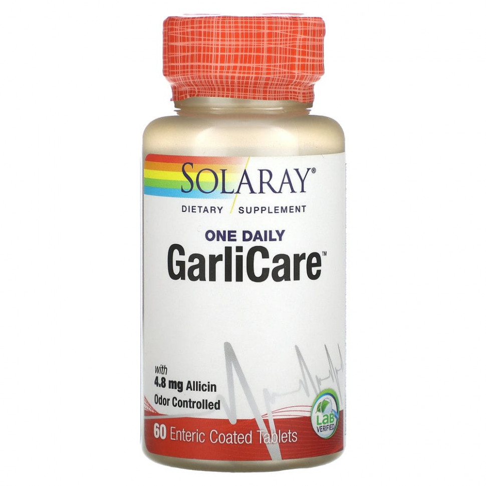  Solaray, One Daily GarliCare, 60 ,       -     , -, 