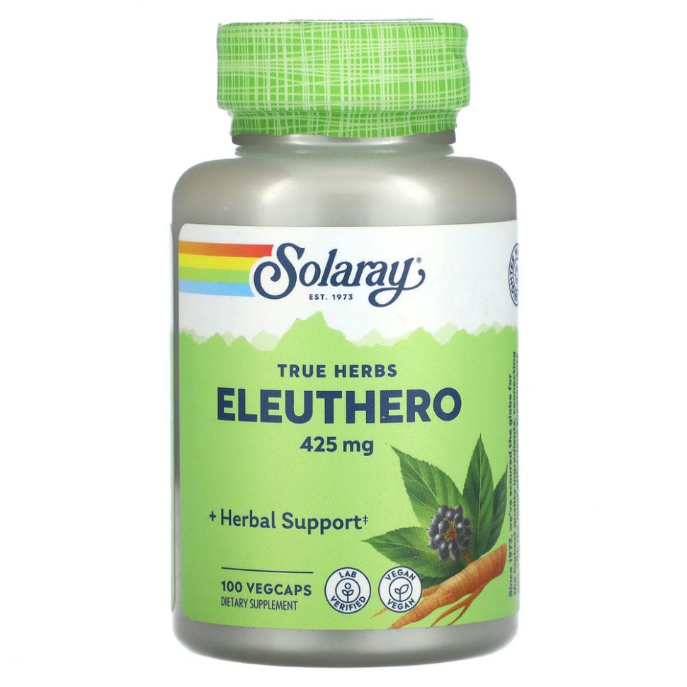 ������ ������ Solaray, True Herbs, Eleuthero, 425 ��, 100 �������������� ������  IHerb (������) ����