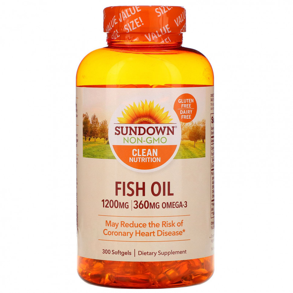 ������ ������ Sundown Naturals, ����� ���, 1200 ��, 300 ������ ��������  IHerb (������) ����