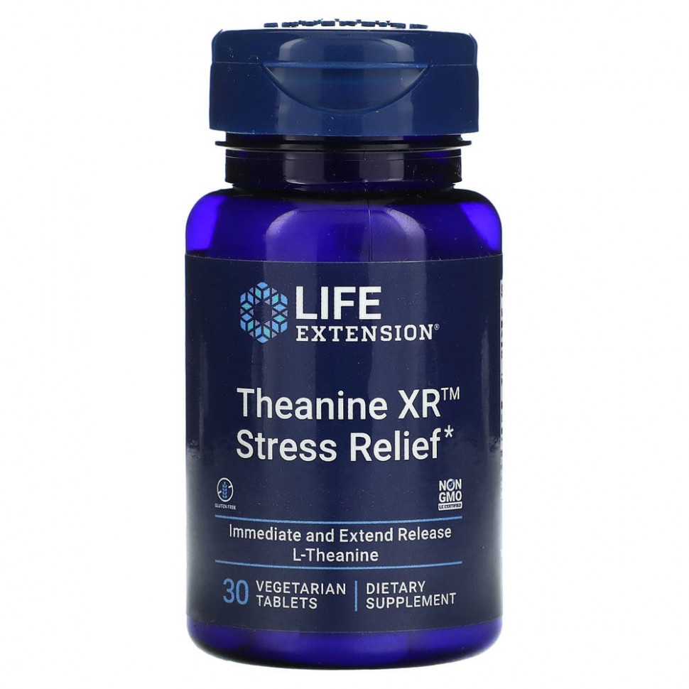 ������ ������ Life Extension, Theanine XR Stress Relief, 30 �������������� ��������  IHerb (������) ����