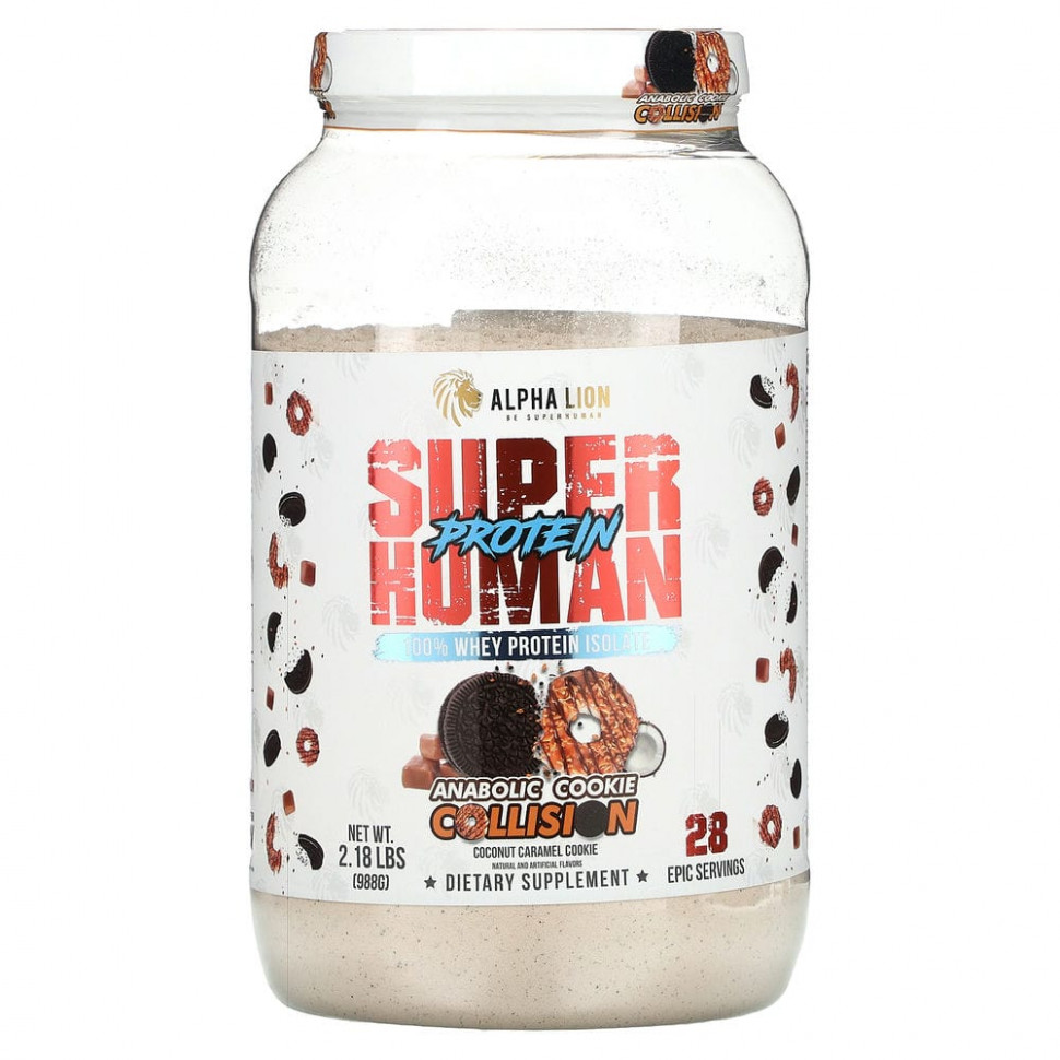  ALPHA LION, SuperHuman Protein, Anabolic Cookie Collision,     , 988  (2,18 )    -     , -, 