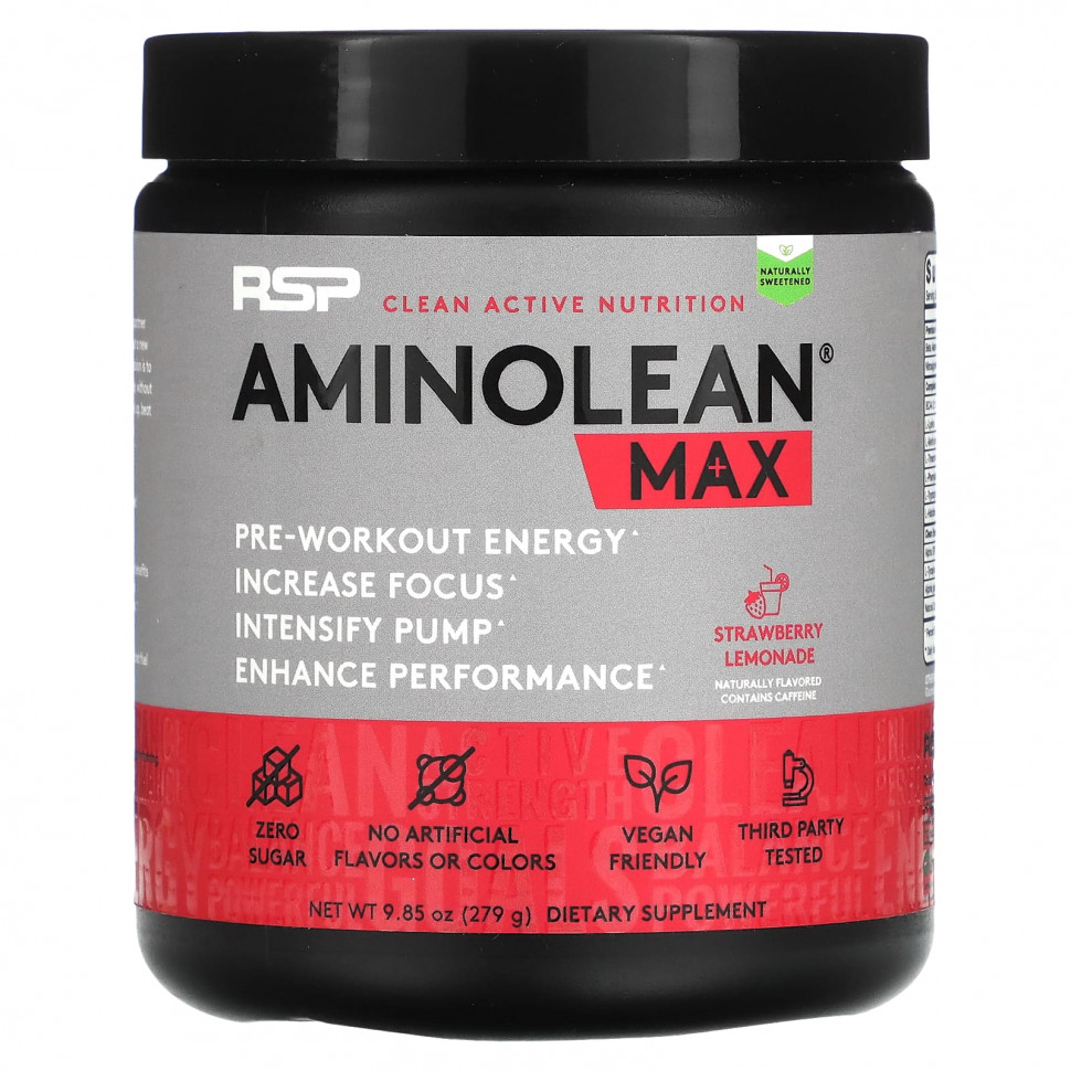 ������ ������ RSP Nutrition, AminoLean Max, ���������� �������, 279 � (9,85 �����)  IHerb (������) ����