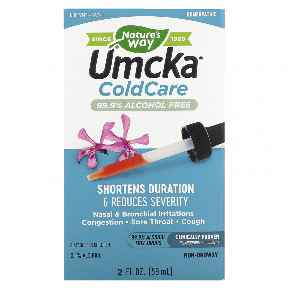 ������ ������ Nature's Way, Umcka ColdCare, 99.9% Alcohol-Free Drops, 2 fl oz (59 ml)  IHerb (������) ����