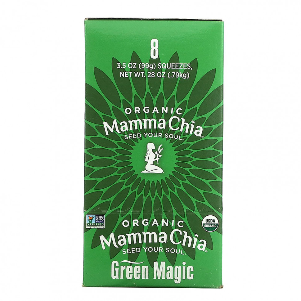  Mamma Chia, Organic Chia Squeeze, Vitality Snack, Green Magic, 8 , 99  (3,5 )    -     , -, 