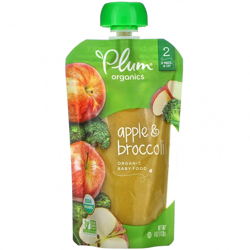 ������ ������ Plum Organics, ������������ ������� �������, ���� 2, ������ � ��������, 113 � (4 �����)  IHerb (������) ����