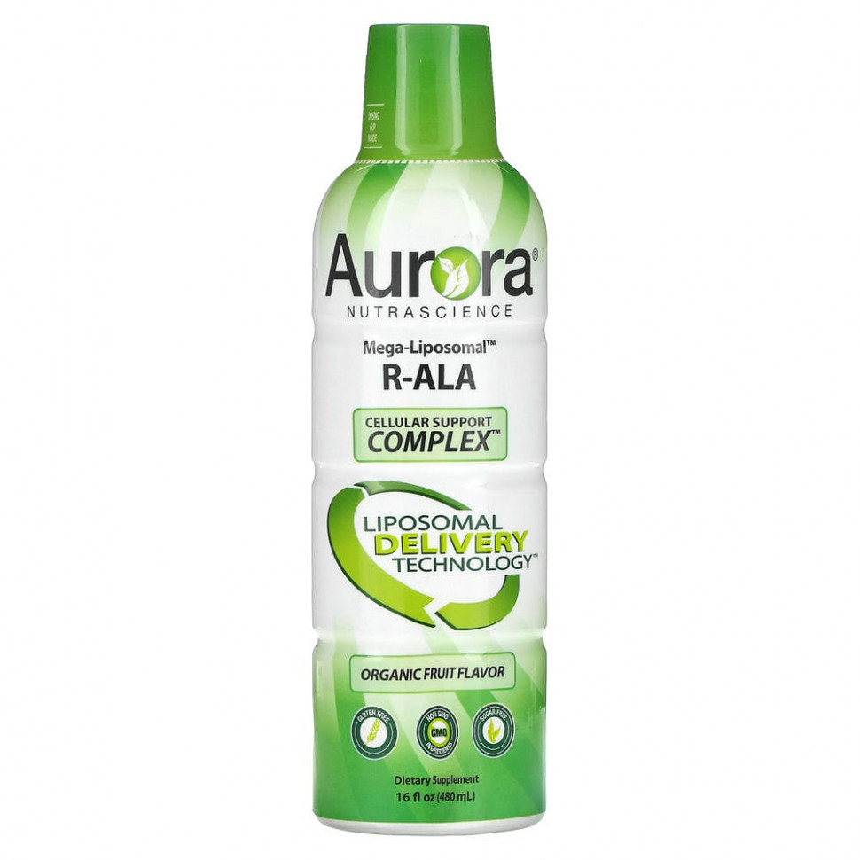  Aurora Nutrascience, Mega-Liposomal R-ALA, R-  ,    , 480  (16 . )    -     , -, 