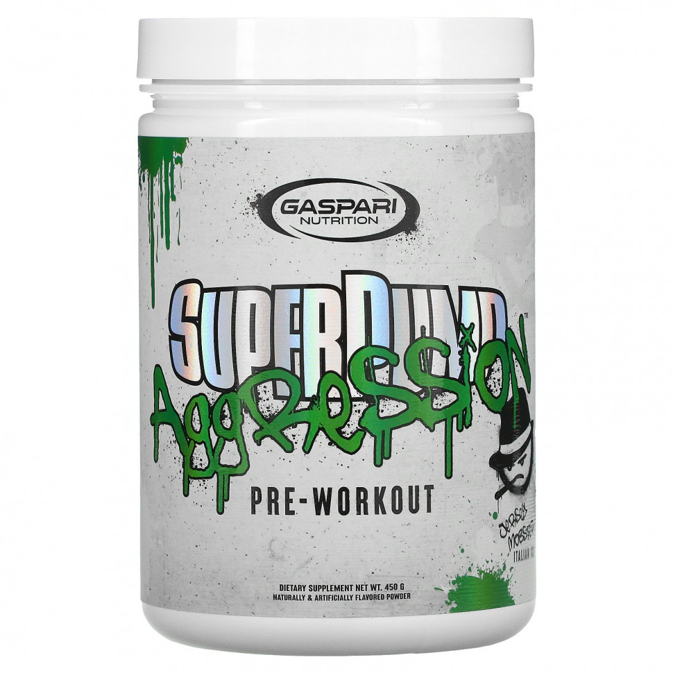 ������ ������ Gaspari Nutrition, SuperPump Aggression Pre-Workout, ����������� ��� �� ������, 450 �  IHerb (������) ����