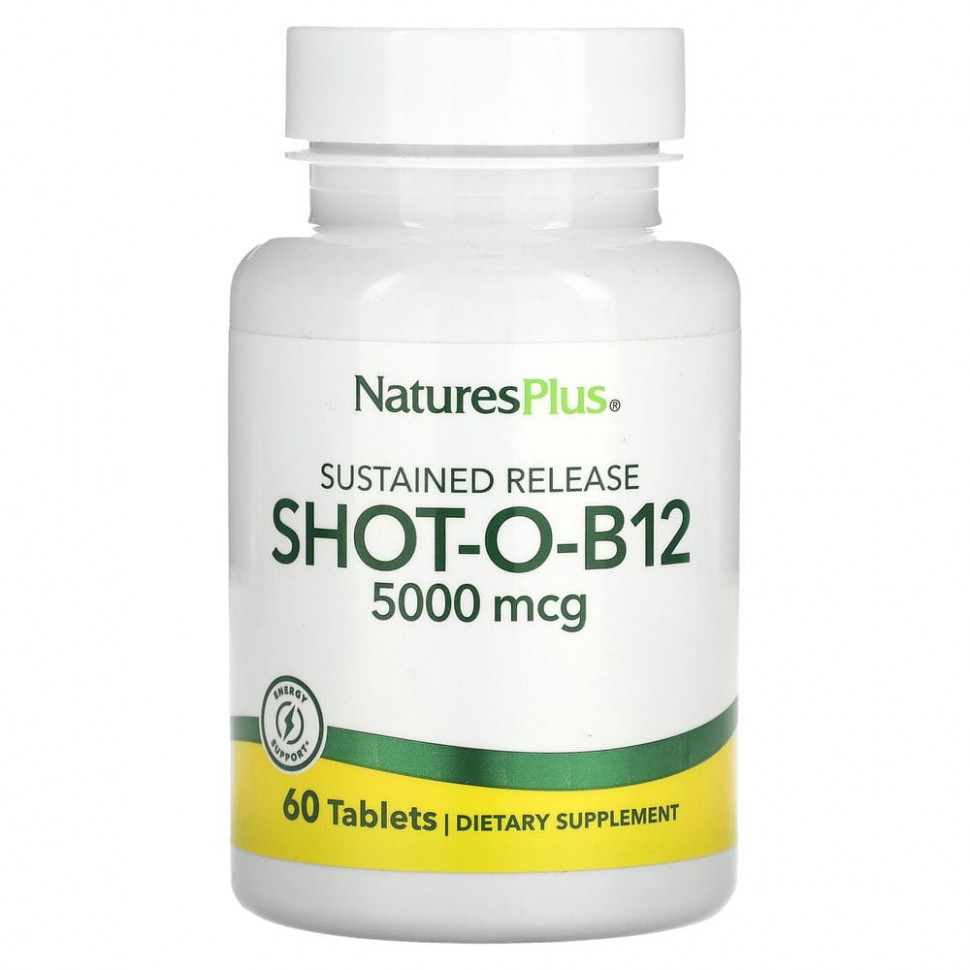  NaturesPlus, Shot-O-B12   , 5000 , 60     -     , -, 