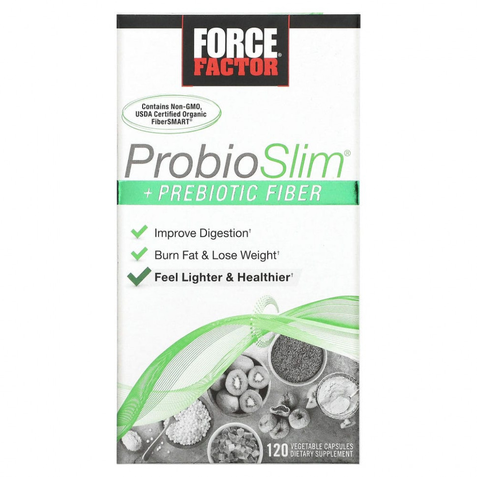 ������ ������ Force Factor, ProbioSlim, � �������������� ����������, 120 �������������� ������  IHerb (������) ����