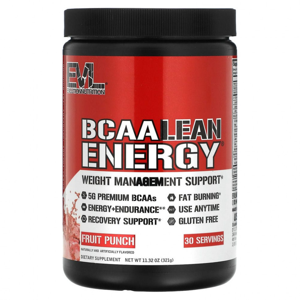 ������ ������ EVLution Nutrition, BCAA LEAN ENERGY, ��������� ����, 321 � (11,32 �����)  IHerb (������) ����