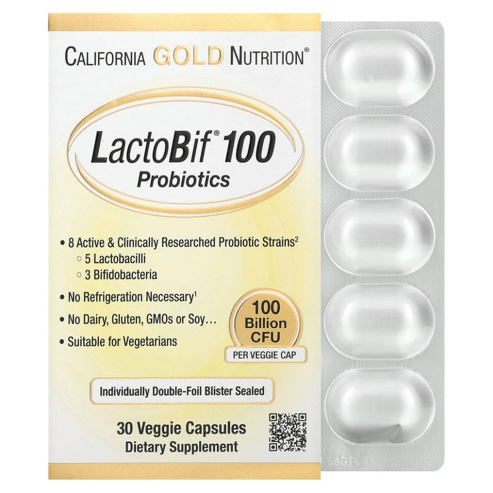  California Gold Nutrition, LactoBif, , 100  , 30      -     , -, 