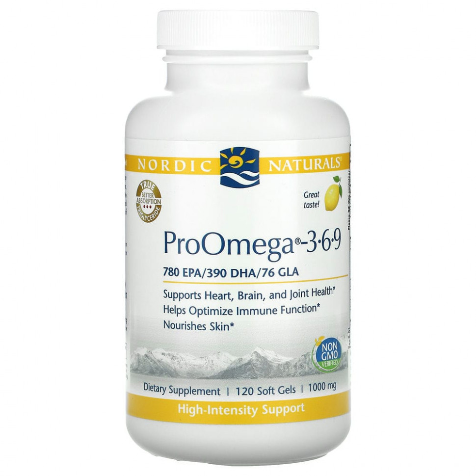  Nordic Naturals, ProOmega 3-6-9, -3-6-9  ,   , 1000 , 120     -     , -, 