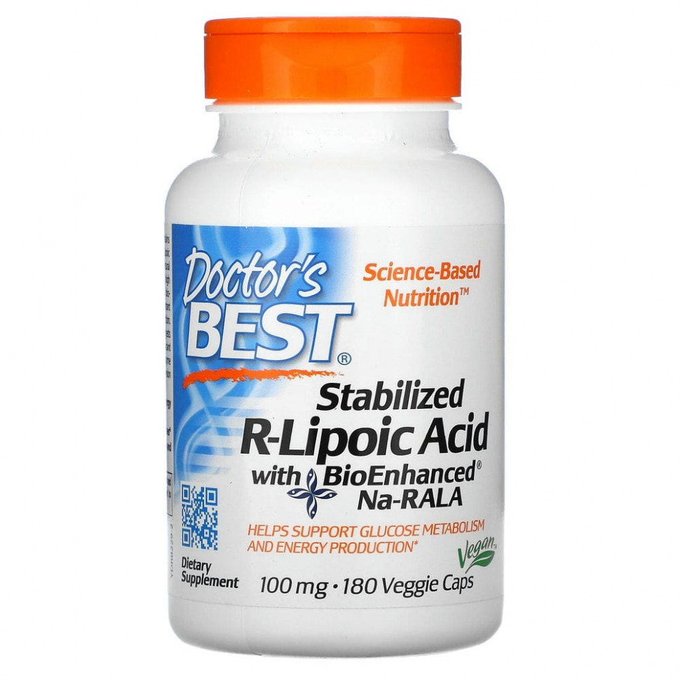  Doctor's Best,  R-   BioEnhanced Na-RALA, 100 , 180      -     , -, 