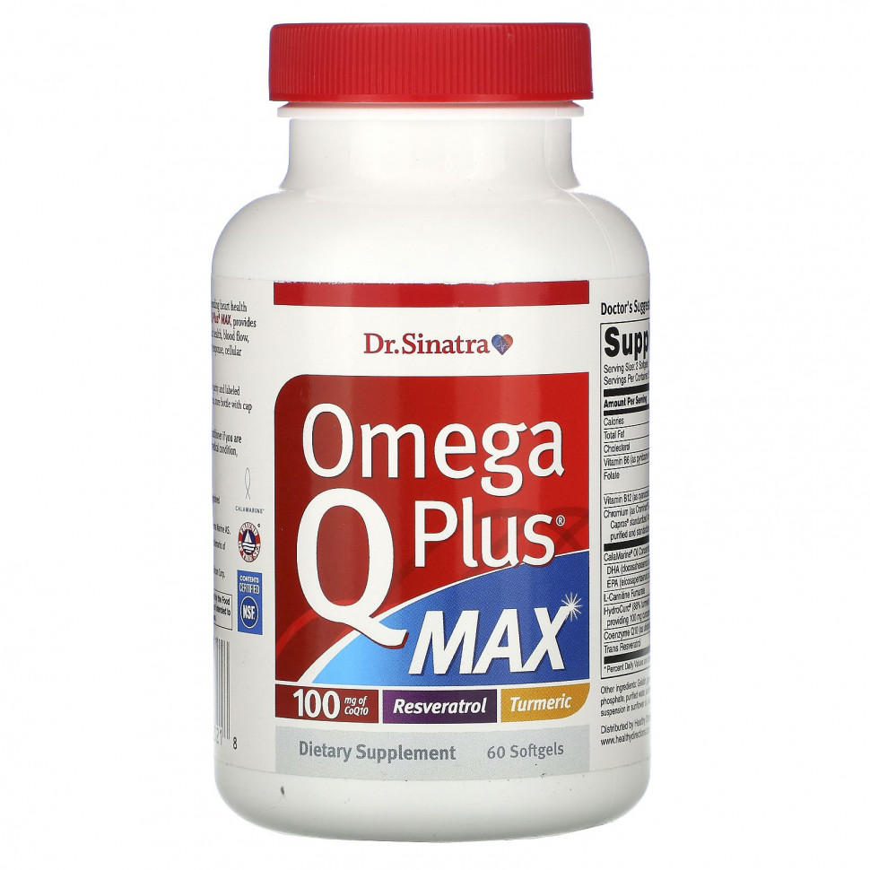 ������ ������ Dr. Sinatra, Omega Q Plus MAX, 60 Softgels  IHerb (������) ����