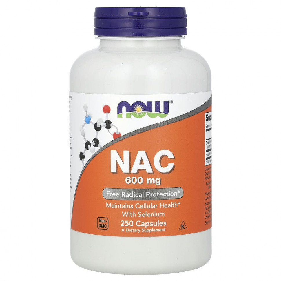  NOW Foods, NAC (N-), 600 , 250      -     , -, 