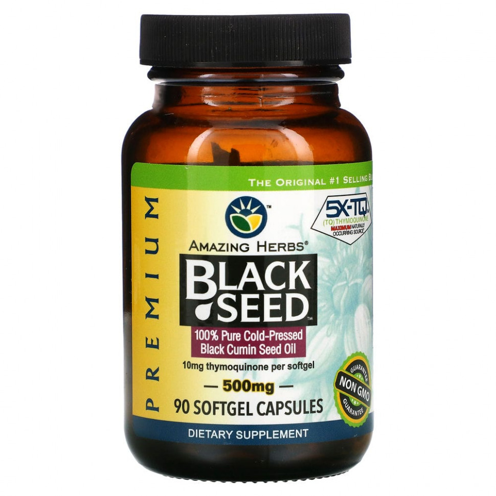 ������ ������ Amazing Herbs, Black Seed, 500 ��, 90 ������� ������  IHerb (������) ����