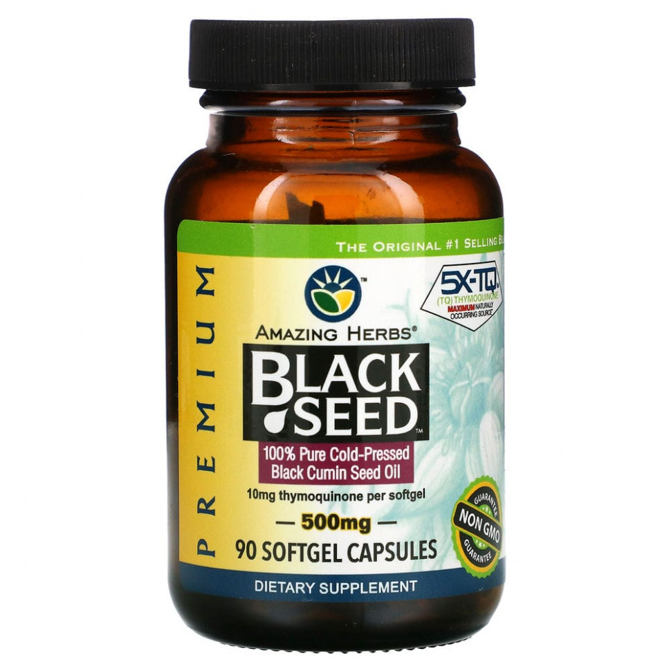  Amazing Herbs, Black Seed, 500 , 90      -     , -, 