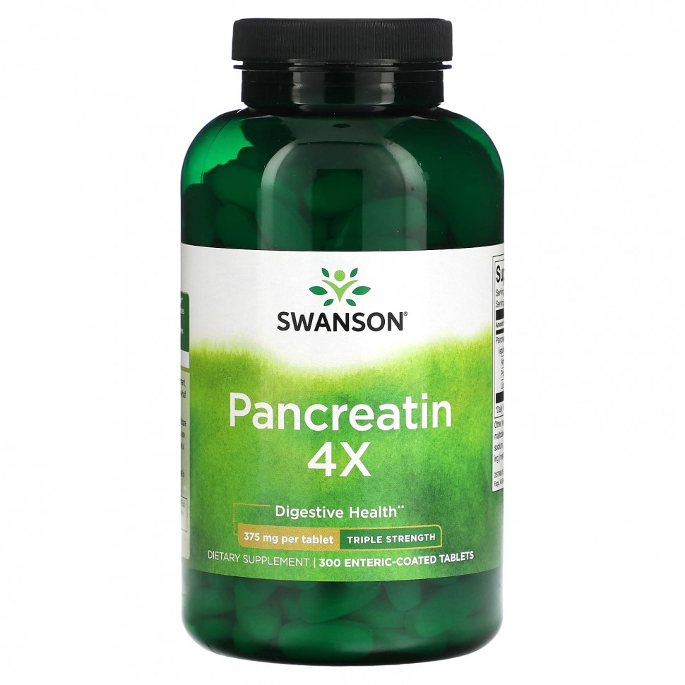  Swanson, Pancreatin 4X,   , 375 , 300        -     , -, 