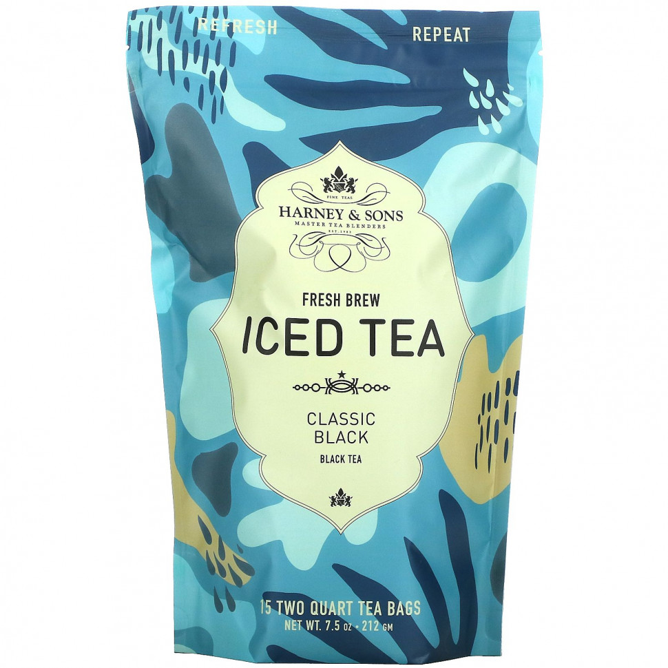  Harney & Sons, Fresh Brew Iced Tea, Classic Black Tea, 7.5 oz (212 g)    -     , -, 