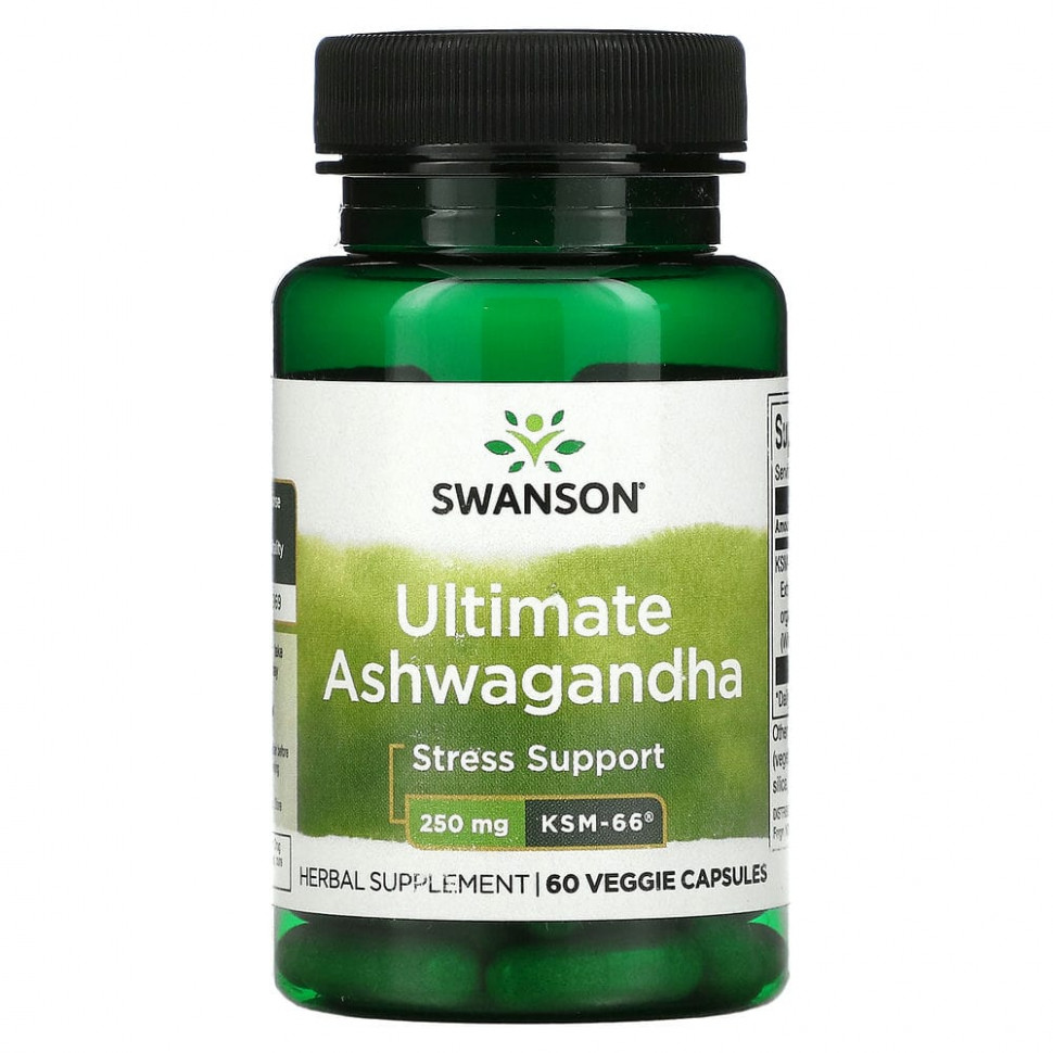 ������ ������ Swanson, Ultimate Ashwagandha, 250 ��, 60 ������������ ������  IHerb (������) ����