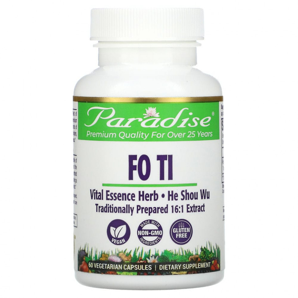  Paradise Herbs, Fo Ti, 60      -     , -, 