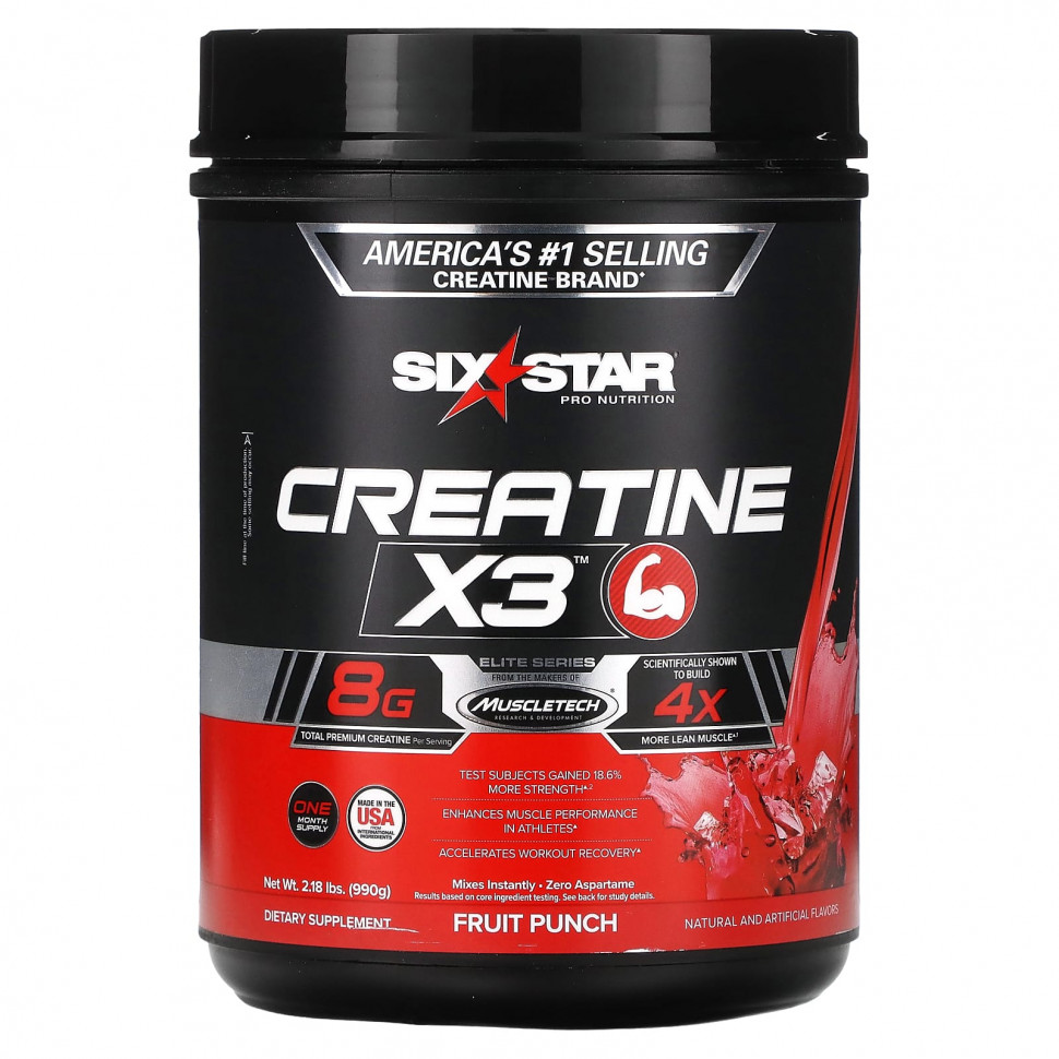 ������ ������ SIXSTAR, Creatine X3, ��������� ����, 990 � (2,18 �����)  IHerb (������) ����
