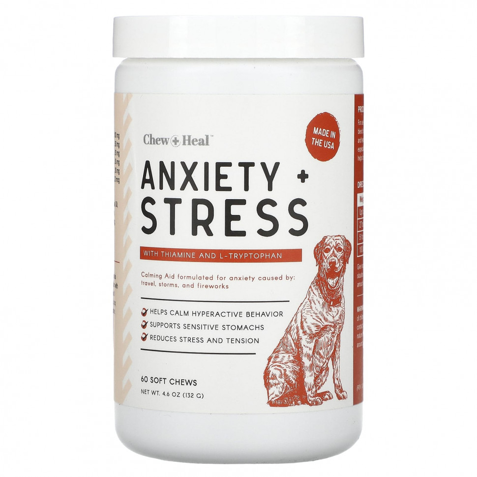  Chew + Heal, Anxiety + Stress,  , 60  , 132  (4,6 )    -     , -, 