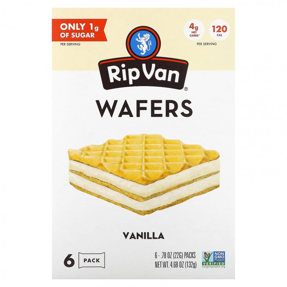 ������ ������ Rip Van Wafels, ������, 6 ��������� �� 22 � (0,78 �����)  IHerb (������) ����