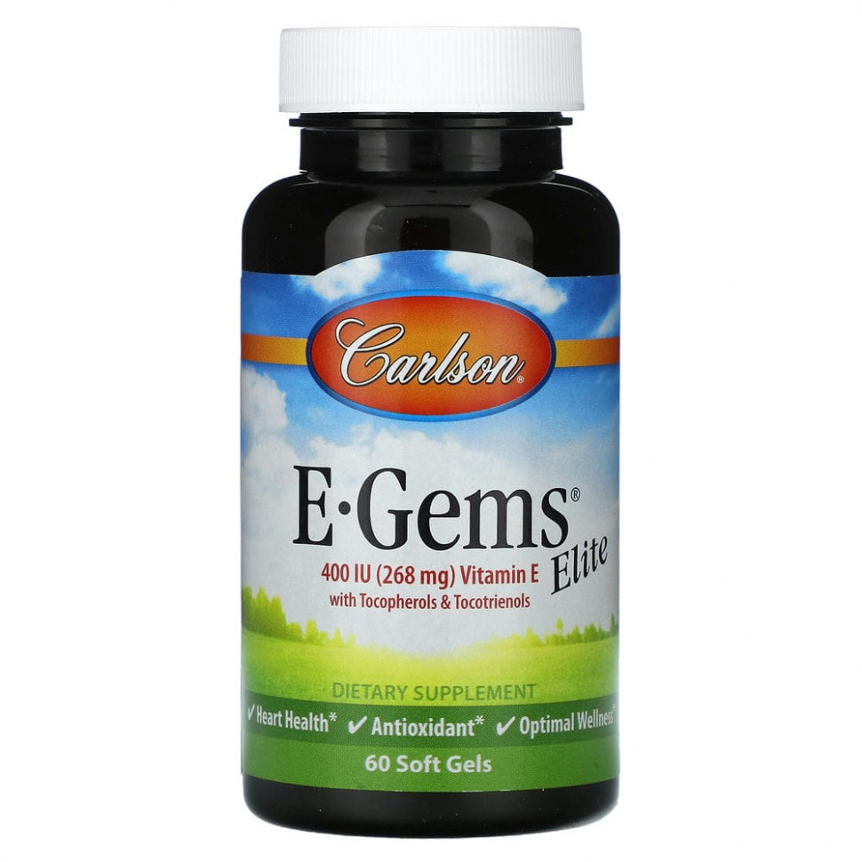 ������ ������ Carlson, E-Gems Elite, 400 �� (268 ��), 60 ������ ��������  IHerb (������) ����